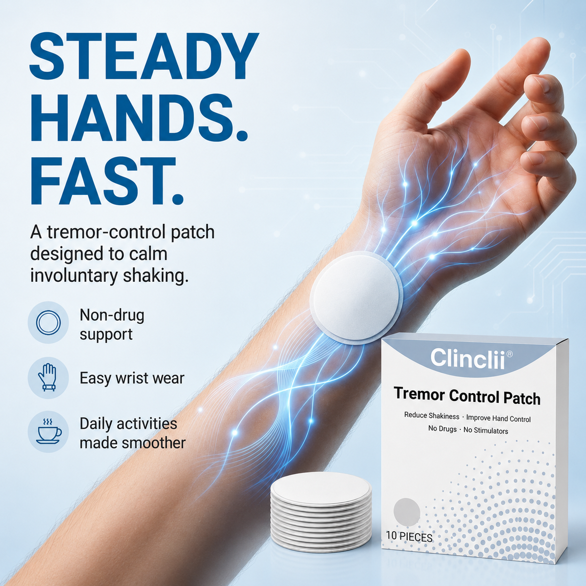 Clinclii®   Patch – Steadier Hands, More Confident Days